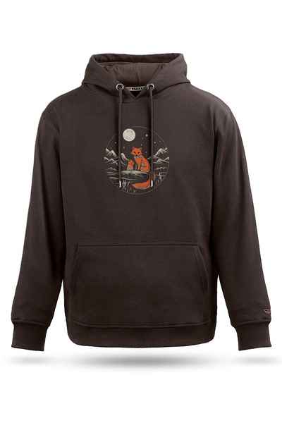 Tarrzzcom سويت شيرت بتصميم فوكس ديزاين مع قلنسوة