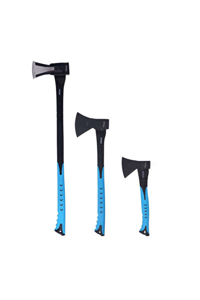 Kraft&dele Set de 3 topoare cu mâner din fibră de sticlă, KD 234