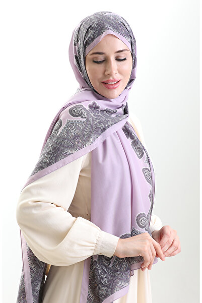sefamerve Karaca Cotton Shawl 82004-01 Lilac