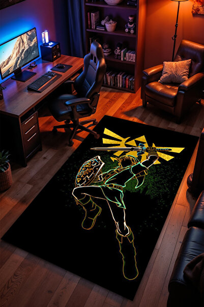 Charmbi The Legend of Zelda Desenli Kaymaz Taban Makinede Yıkanabilir Gaming ...