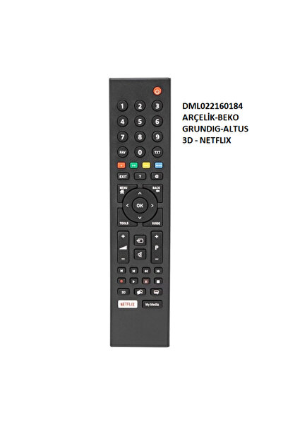 Beko NETFLİX TUŞLU LCD TV KUMANDASI