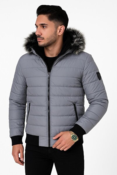 Plus Scorpion Men's grey-white reflective jacket – Urban Style, sizes S–2XL