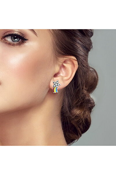 Bijuterii Nadiela 925 Silver Earrings – Rainbow