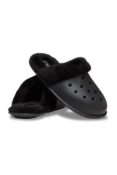 Crocs Classic Fuzz Scuff Siyah Unisex Terlik