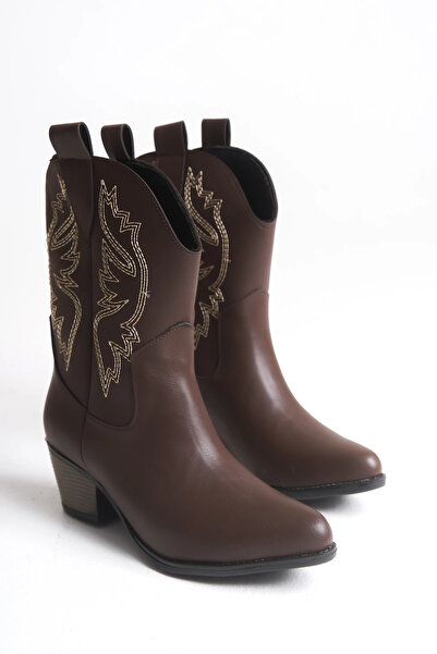 EFW Bertha Yeni Sezon Kahve Deri Kovboy Bot