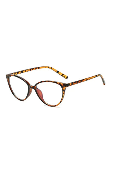 MACERATİ Checkmate Women's Leopard Frame Blue Block Blue Light Filter Screen Glasses