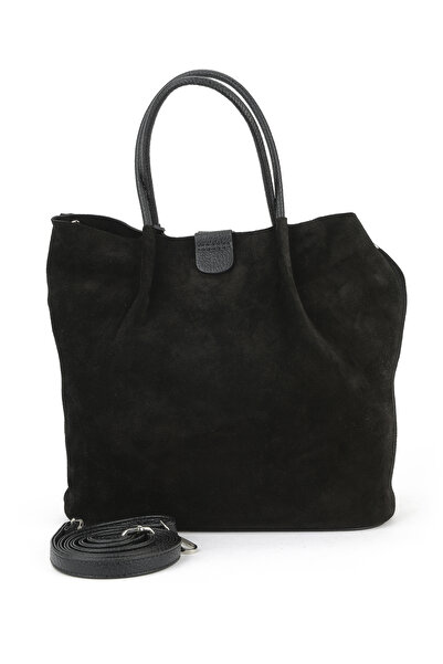 Ziya , Women's Genuine Leather Shoulder and Hand Bag 153979Z5010 Black