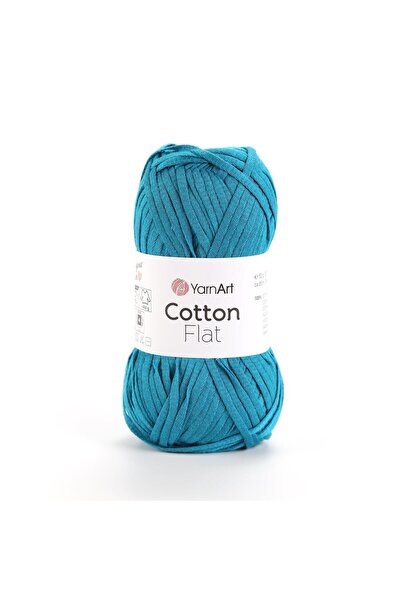 Yarnart COTTON FLAT - ПЛЕТЕНА ПРЯЖА ТЮРКУАЗ-6730