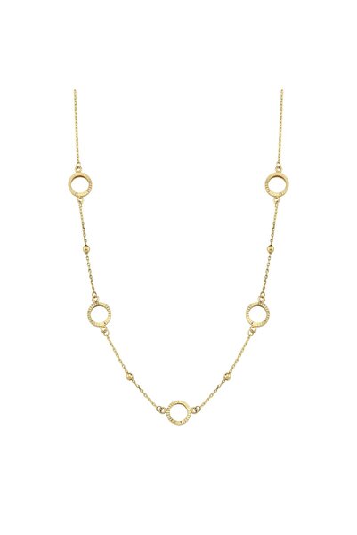 Koçak 14 Ayar Dorika Halka Tasarım Altın Kolye