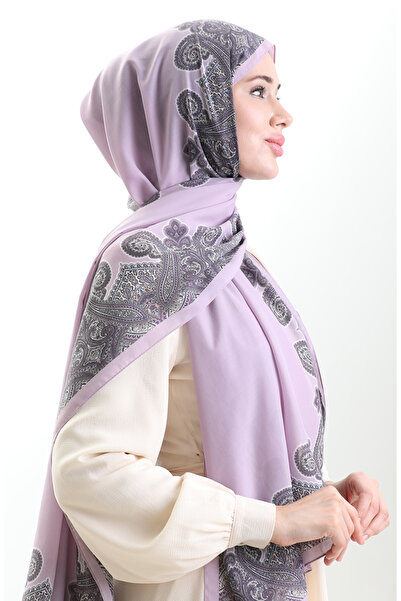 sefamerve Karaca Cotton Shawl 82004-01 Lilac