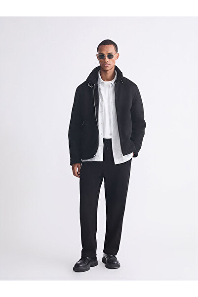 LC Waikiki Ανδρικό παλτό από καστόρι γιακά πουκάμισου Standard Fit