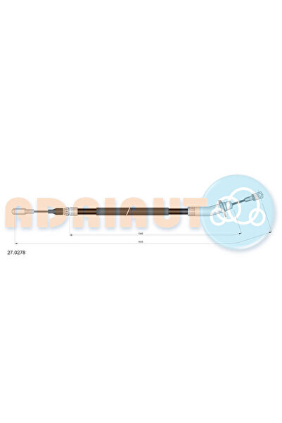 Adriauto Cablu Frana De Parcare Spate Dreapta Mercedes-Benz Sprinter 2-T Bus/...