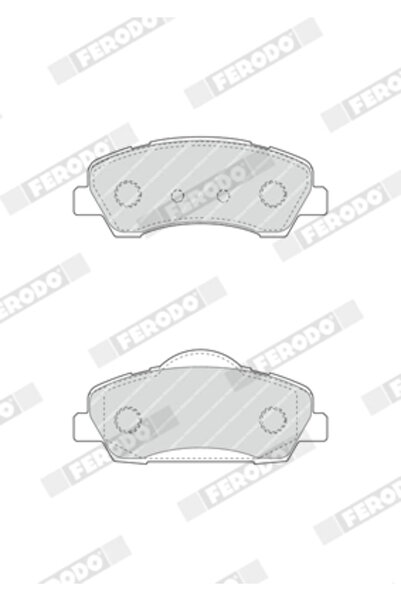 FERODO Brake Pad Set Disc Brake Citroen C-Elysee/C4 Cactus Peugeot 301/308 Ca...