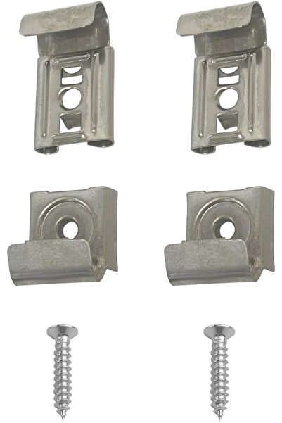 Raco Wall Mounted Metal Spring Loaded Mirror Hanger Holder Clamps with Screws