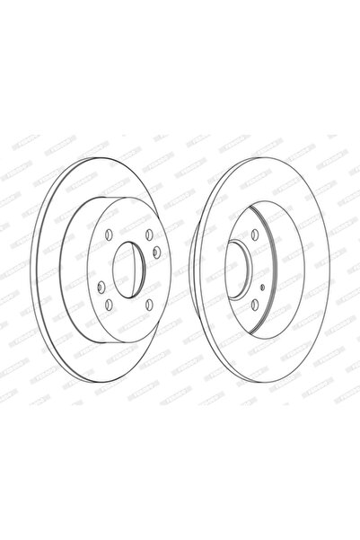 FERODO Спирачен диск Honda Accord 6