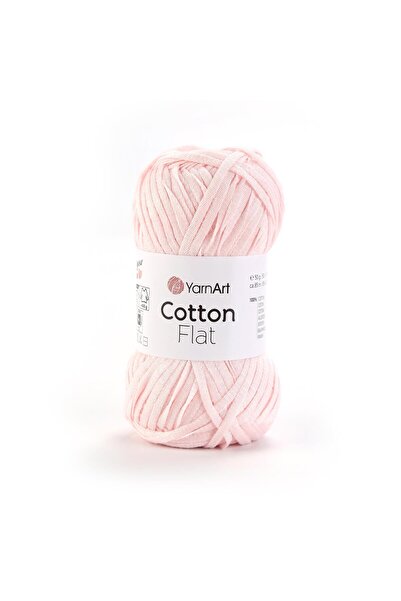 Yarnart خيط قطني مسطح - خيط محبوك وردي-6716