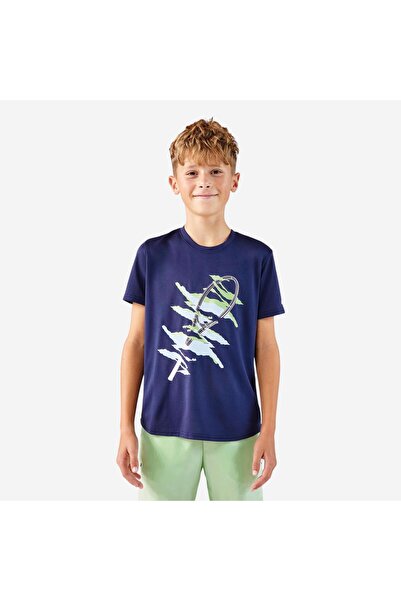 Decathlon Kuikma Çocuk Tenis Tişörtü - Lacivert - TTS Essentiel Jr