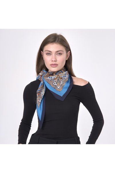 Nomads Felt Nomads Shawl Patterned Small Wool Silk Scarf Shawl