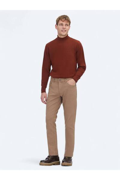 Kip Tile Half Turtleneck Jacquard Wool Blend Knitwear Sweater