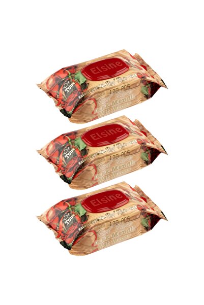 Elsine SET 3 x Servetele umede Soft Touch miros trandafiri - 120 buc/pachet