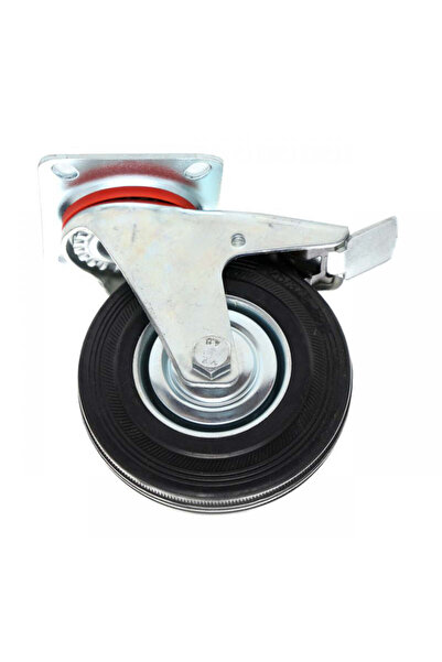 Kraft&dele Solid rubber swivel wheel, 125 mm, Kraft&Dele, KD 467