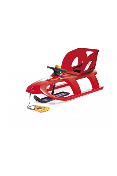 Prosperplast Red Bullet Control sled, with seat, steering wheel, direction control, steel slide rail, 102x40x45cm