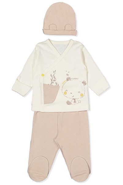 Bebetto BAMBOO İNTERLOK ZIBIN SET 3LÜ (BAMBOO) BEJ