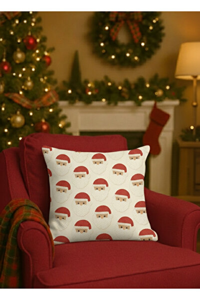 ALAMODECOR Husă pentru pernă digitală cu două fețe tematice de Anul Nou cu imprimeu 1 bucată