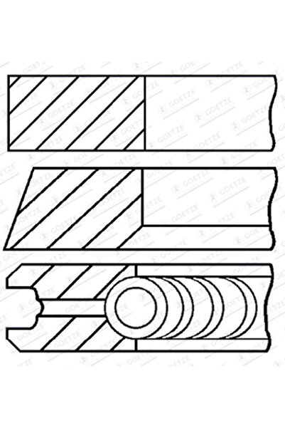 GOETZE ENGINE Set Segmenti Piston Seat Ateca (kh7, Khp) 2016-2021 Diesel
