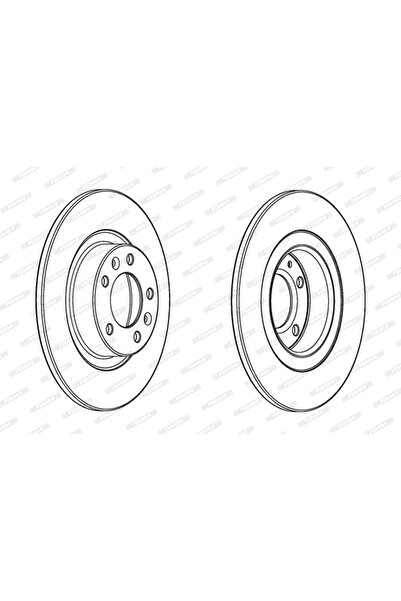FERODO Brake Disc Peugeot 508 1/508 Closed Body/Estate