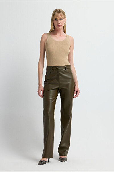 adL 5 Cepli Deri Pantolon