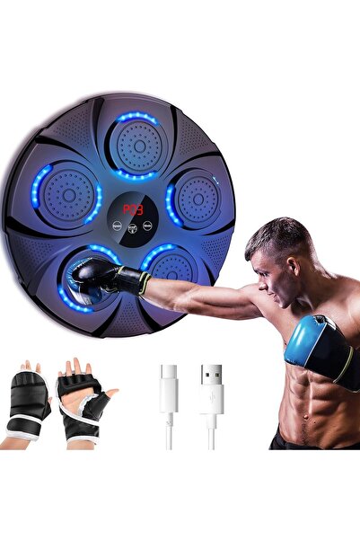 semai Music Boxing Machine, LED Music Boxing Machine, Wall Mounted Boxing Target, Supports Bluetooth