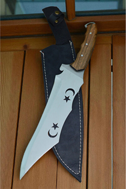 MERTCAN KNİFE 43 cm ay yıldızlı orman bıçağı outdoor av ve kamp bıçağı mutfak...