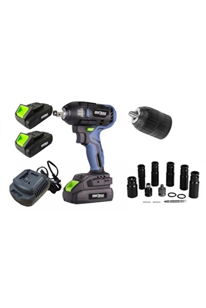 Kraft&dele Set de chei de impact fără fir KD 3408 cu baterii, 2 x 3Ah, 12V, 2...