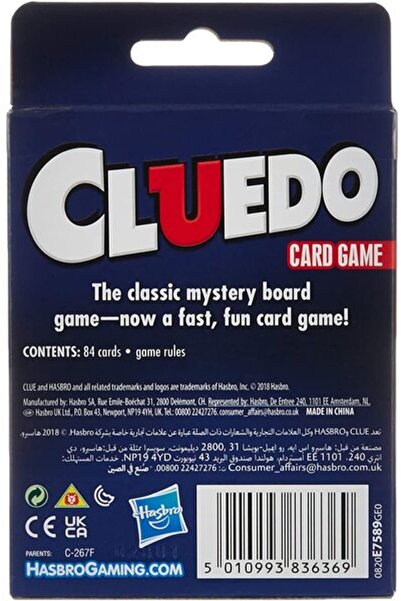 Hasbro Gaming Hasbro Cluedo Card Game