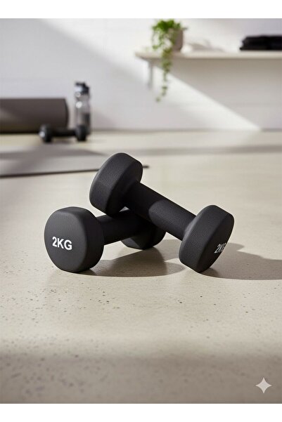 HEPİTOP Vinly Neoprene Kaplamalı Döküm Demir Dambıl Estetik Soft Pilates Fitn...