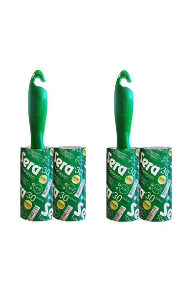 SERA Lint Roller 30Pcs + Refill Roller 30Pcs X 2 Set
