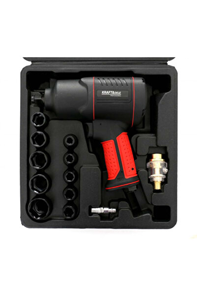 Kraft&dele Set de chei pneumatice cu impact 1200 Nm 1/2", 17 piese, KD 1433
