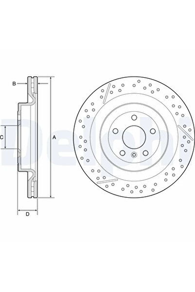 DELPHİ Дискови спирачки Mercedes-Benz Gl-Class/Gle/Gls
