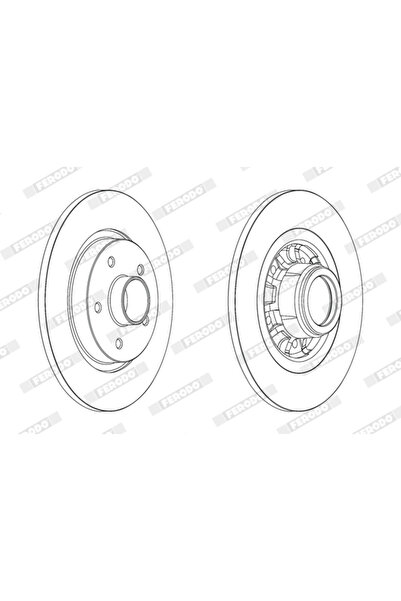FERODO Disc Frana Mercedes-Benz Citan Autoutilitara/Limuzina Spatioasa/Citan