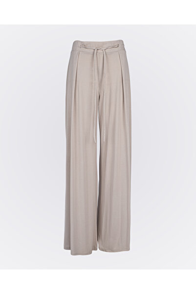 Monolou Modal Fabric Wide-Leg Active Pants with Waist Tie