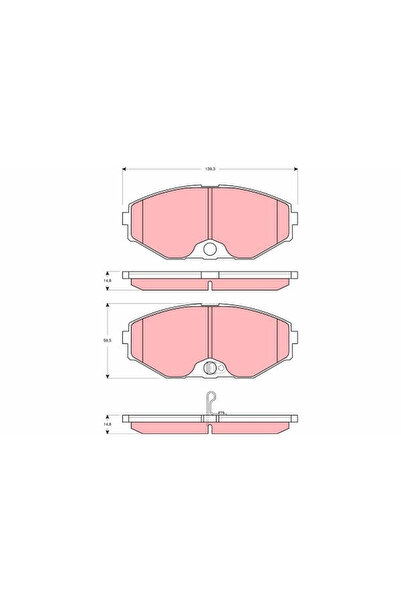 TRW Set Placute Frana Frana Disc Infiniti J30/Q45 1 Nissan Avenir/Cedric/Cefi...