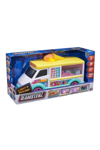 Teamsterz عربة آيس كريم كبيرة مع الضوء والصوت