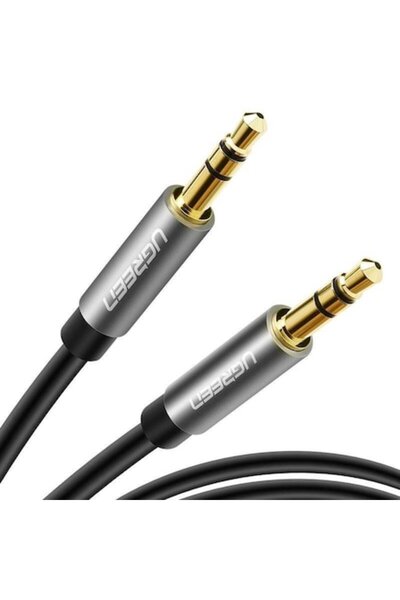 Ugreen 3.5 mm male-to-male audio cable, silver-black, 2 m