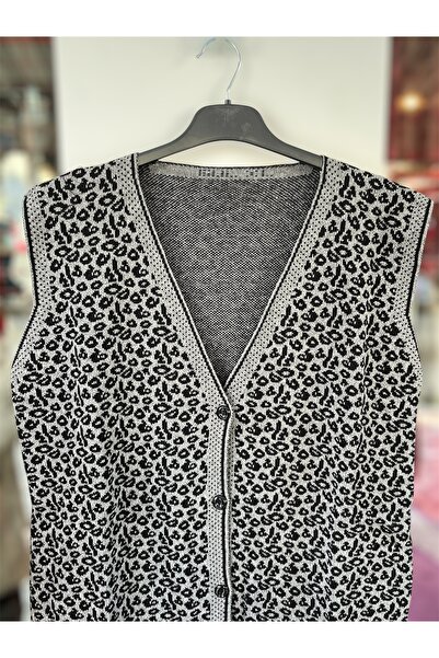 BİLGENS BUTİK Women's Winter Knitwear Comfortable Size Vest