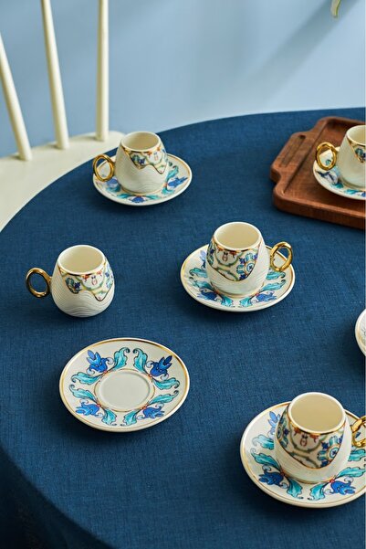 Karaca Efsun 6-Person Coffee Cup Set 90 ml