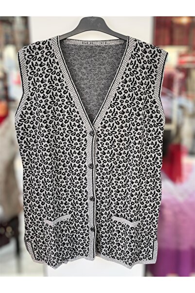 BİLGENS BUTİK Women's Winter Knitwear Comfortable Size Vest