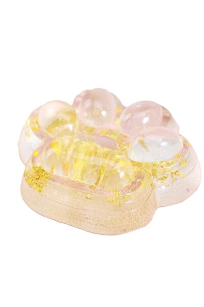 LEIBOO Jucărie pufoasă anti-stres, model galaxie labă de pisică, revenire len...