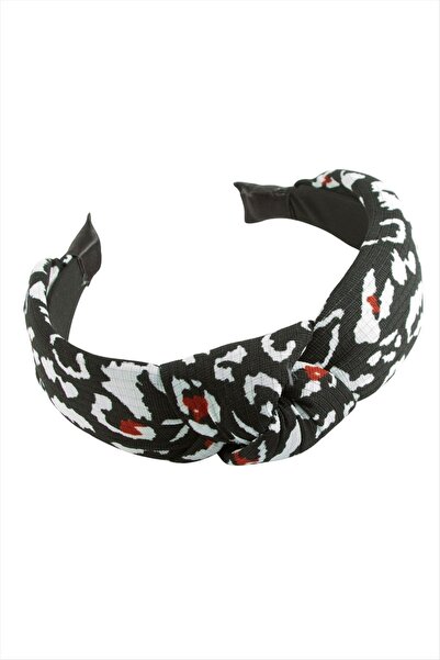 feryal تاج على شكل فيونكة بنقشة الفهد