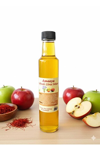 SARIMSAŞK AMASYA SAFRANLI ELMA SİRKESİ %100 ORGANİK 250ML